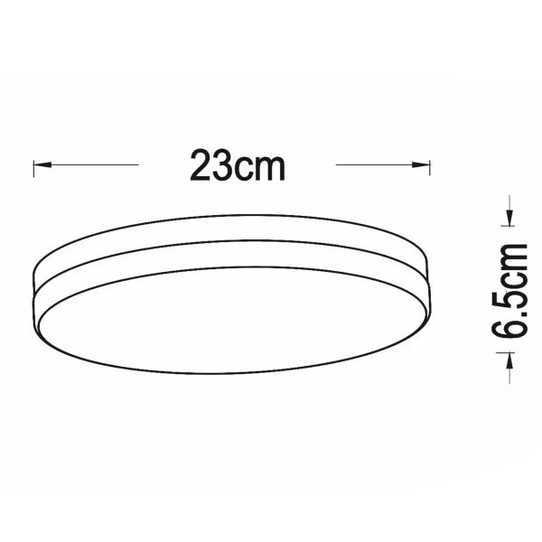 Natynkowa lampa do łazienki BISKIT 79111/24/31 LED 12W 2700K IP44 biały