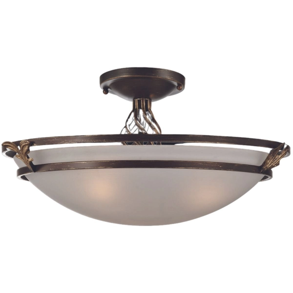 Okrągły plafon Combinare C232-CL-03-R Maytoni rustykalny brązowy