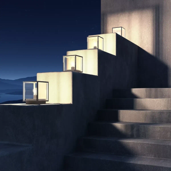 Zewnętrzna lampa stojąca CLAIRE 27883/25/30 Lucide IP54 szklana antracyt