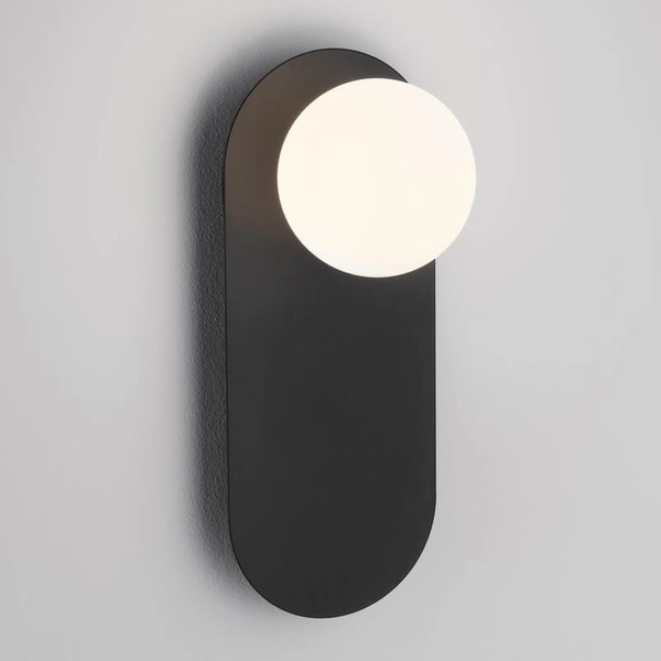 Nowoczesny kinkiet na ścianę ALTOS LE44369 kulisty do salonu czarny biały