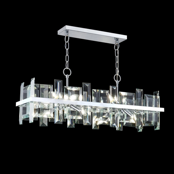 Wisząca lampa glamour Cerezo MOD201PL-08N kryształy chrom