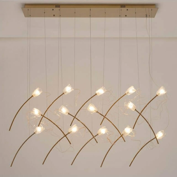 Dekoracyjna lampa wisząca Tulippe MSE1501100169 Moosee kaskada złota