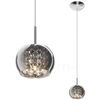 Szklana lampa wisząca z kryształami CRYSTAL P0076-01A-F4FZ glamour chrom