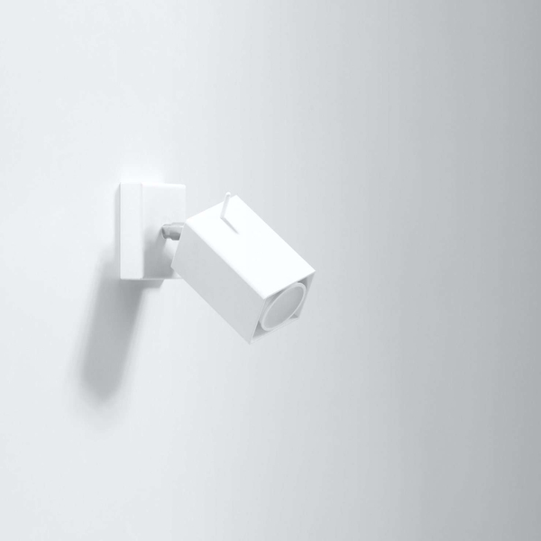 Kinkiet LAMPA ścienna SL.0095 metalowa OPRAWA regulowany reflektorek biały