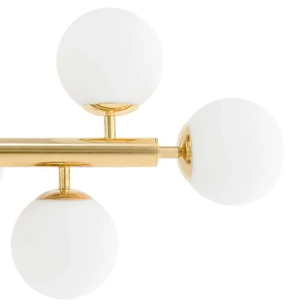 Wisząca LAMPA modernistyczna CUMULUS 10754805 Kaspa szklana OPRAWA kule ZWIS balls molekuły złote białe