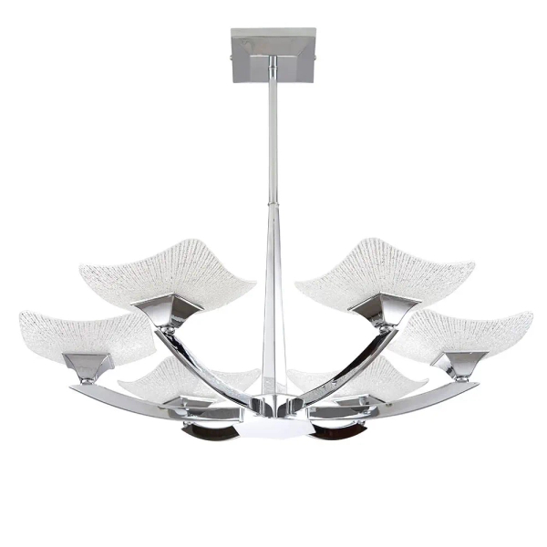 Lampa sufitowa do jadalni Ayres AYRES-6CH chrom przezroczysty