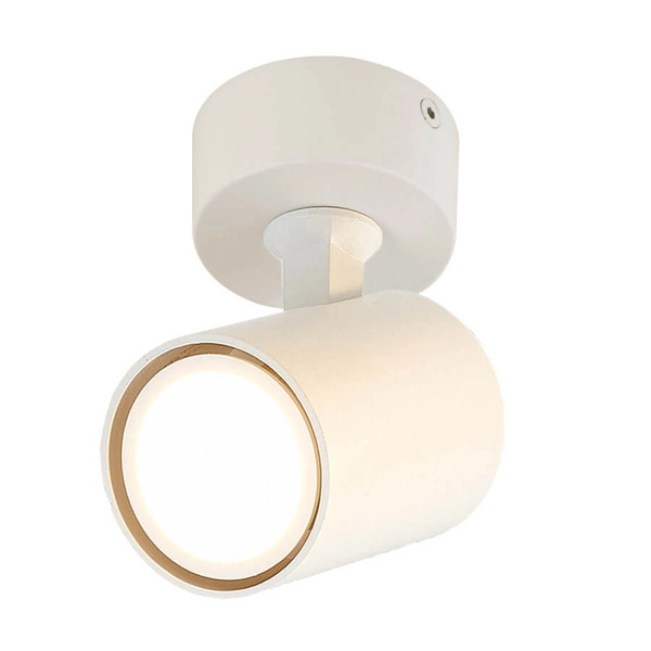 Spot LAMPA sufitowa SNOW LP-731/1W WH Light Prestige regulowana OPRAWA reflektorek metalowa tuba biała