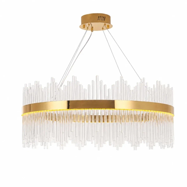 Żyrandol HESTIA złoty ST-4999-80 1xLED 45W 3000K kryształowy