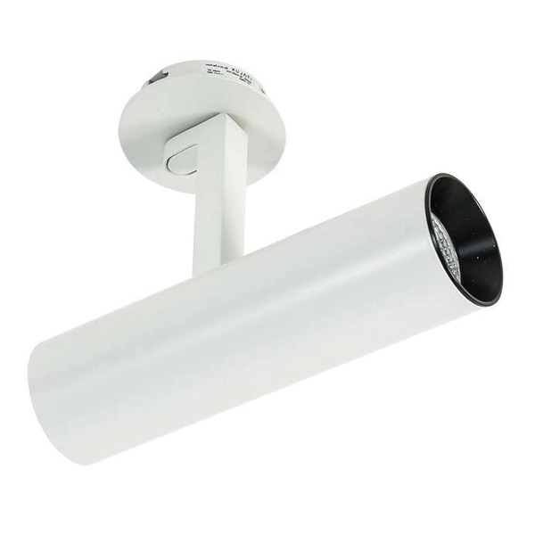 LAMPA sufitowa BOCCA SL74055/18W 4000K WH+BL Italux metalowa OPRAWA spot LED 18W tuba regulowana biała