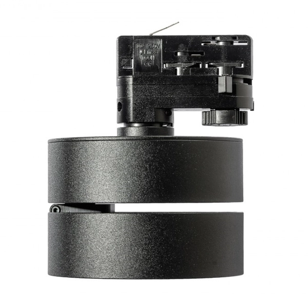 Czarna lampa Mona LED 12W do 3-fazowego systemu szynowego