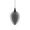 Szklana wisząca lampa VAZENDO LE45115 LED 6W 3000K czarny szary