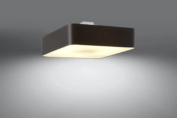 LAMPA sufitowa SL.0826 abażurowa OPRAWA kwadratowy plafon czarny