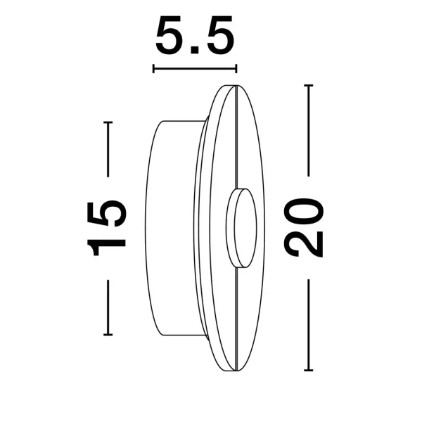 Marmurowy kinkiet ścienny MAIRANA złoty LE44619 1xLED 12W 3000K alabastrowy