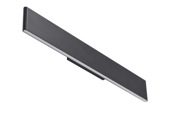 Podłużna lampa ścienna Norman LED 23W do przedpokoju czarna