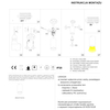 Lampa przysufitowa punktowa Stala 301001005 Elkim salonowa tuba złota