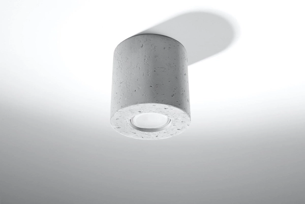 LAMPA sufitowa SL.0488 okrągła OPRAWA natynkowa tuba downlight beton