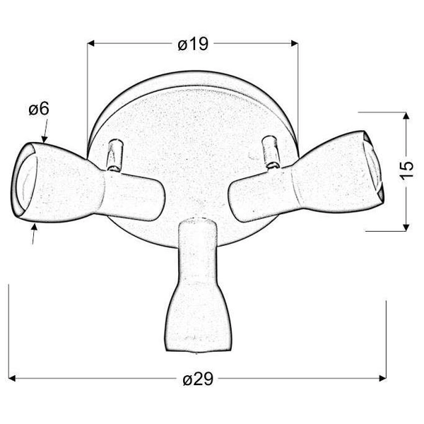 Regulowana LAMPA sufitowa PICARDO 98-44204 Candellux metalowa OPRAWA reflektorki białe