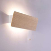 Skandynawska LAMPA ścienna OSLO 9700 Nowodvorski drewniana OPRAWA ekologiczny kinkiet prostokątny regulowany naturalne drewno