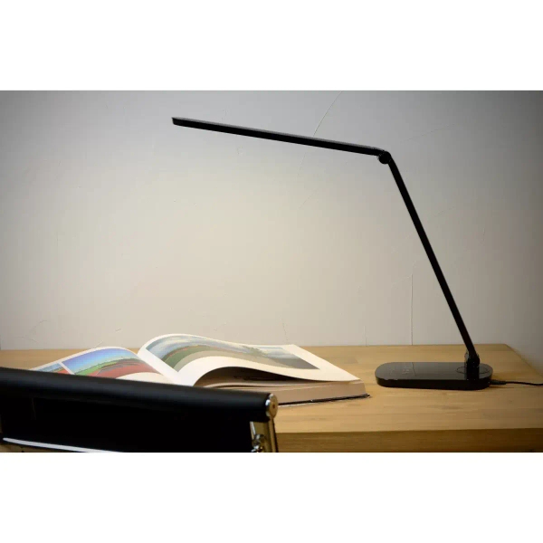 Gabinetowa lampka na biurko Vario 24656/10/30 Lucide LED 8W 2700K czarna