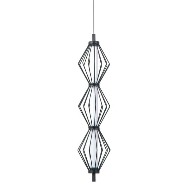 Wisząca lampa nad stół Sevil PND-34403-3V-BK LED 45W 3000K druciana czarny