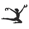 Regulator dekoracyjny do przewodów BALLERINA 11798 czarny