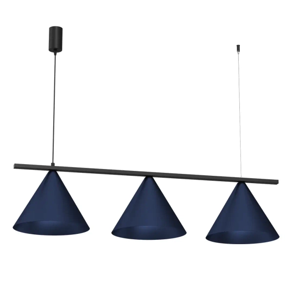 Żyrandol wiszący CAPITAL MLP1532 do jadalni czarno niebieski