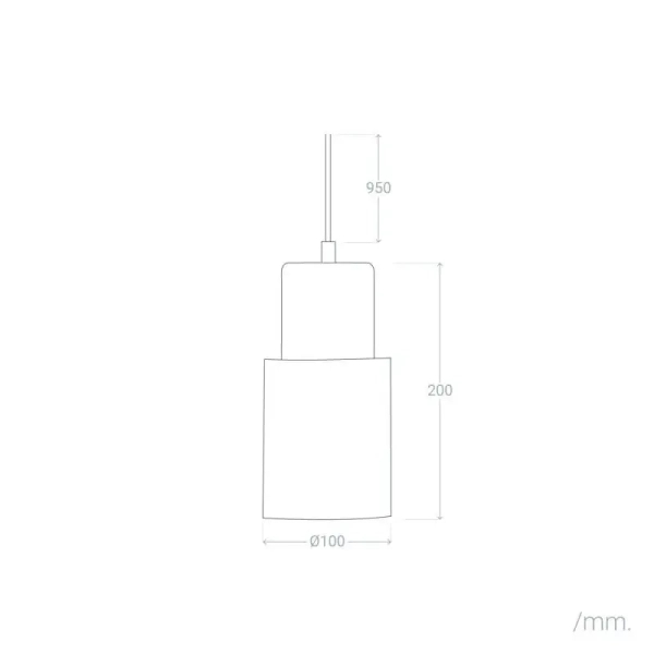 Lampa wisząca nad stół tuba Vita ABR-ZE27-VITA-C do kuchni czarna
