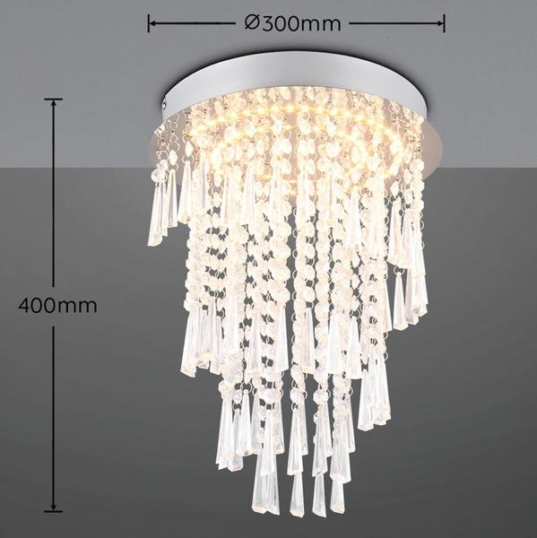Sufitowa lampa Pomp R67341106 LED 18W 2700-6500K przezroczysty chrom