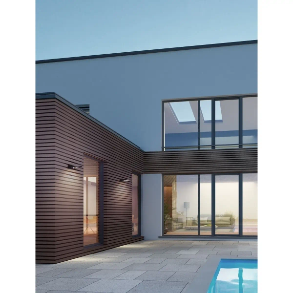 Solarna lampa elewacyjna DIVANTA LE75122 LED 1W 3000K IP54 czarna