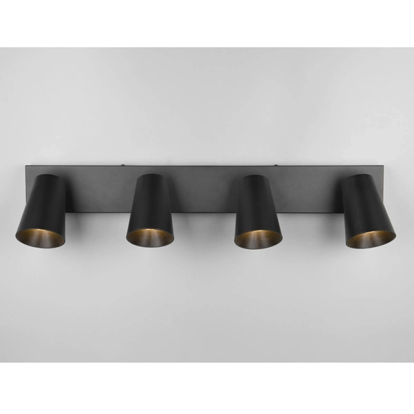 Regulowana lampa sufitowa Sharp 817100432 tuba punktowa do salonu czarna