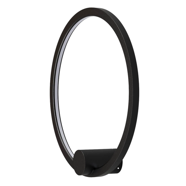 Ledowy kinkiet ścienny Ringa WL0116-S-BK LED 20W 3000-4000K IP44 czarny