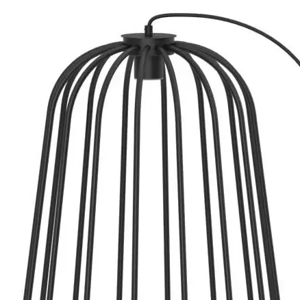 Stojąca lampa na taras no.moon 9418 metalowa IP44 czarna