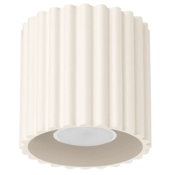Sufitowa lampa ryflowana AURA SL.1789 tubka metalowa beżowa