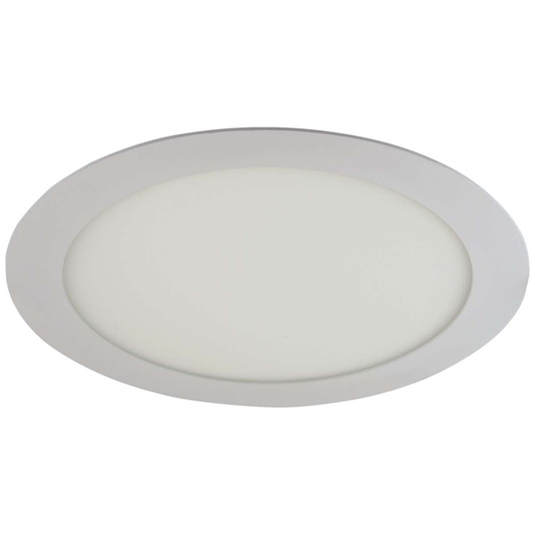 LAMPA sufitowa SLIM LED C 02485 Ideus okrągła OPRAWA podtynkowa LED 12W 2700K metalowy wpust biały