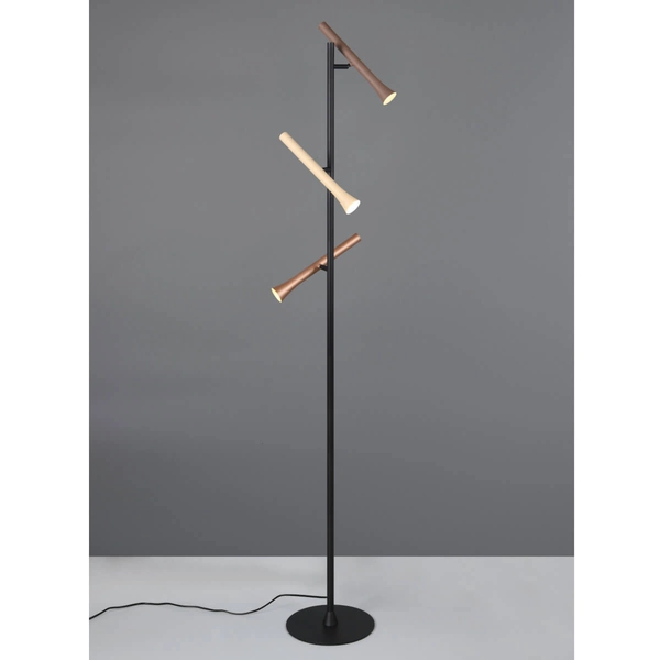 Podłogowa lampa stojąca FIATO 452010317 LED 3W 2300-4000K czarny multikolor