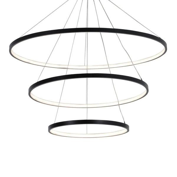 Pierścieniowa lampa wisząca LEA 330024 LED 82W 4000K ringi czarne