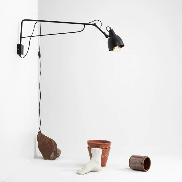 Regulowany kinkiet SOHO 1002C1_D Aldex metalowy wysięgnik czarny