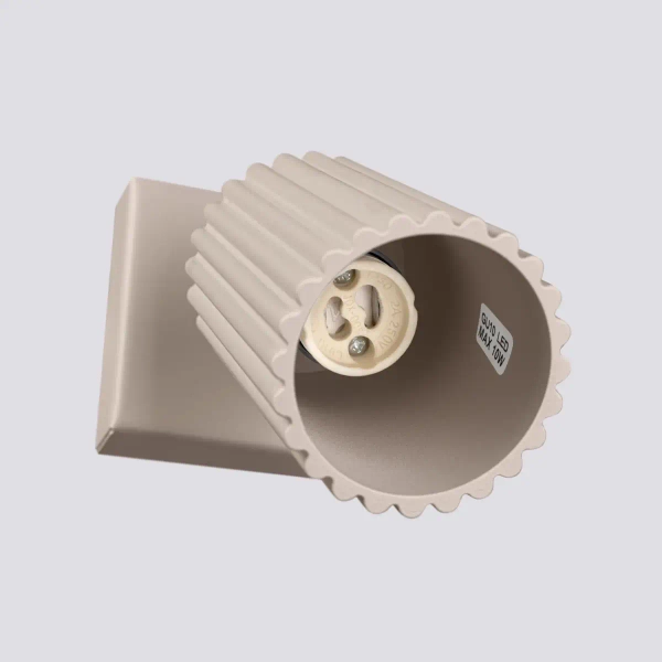 Lampa ścienna z regulacją KARBON SL.1761 tuba ryflowana kaszmirowa