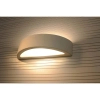 Kinkiet LAMPA ścienna SL.0001 półokrągła OPRAWA ceramiczna przyścienna biała