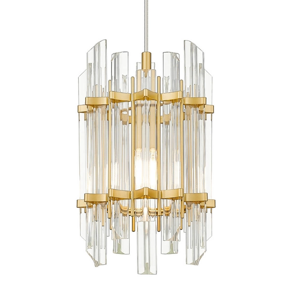 Wisząca Lampa glamour Alexandria P0556-01D-V7V7 szklana do salonu złoty