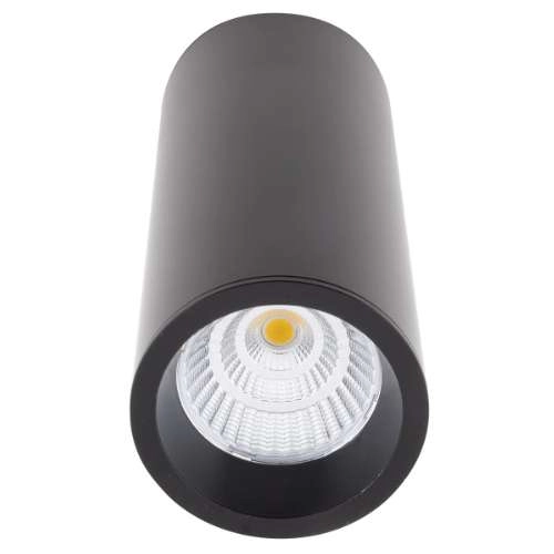 Natynkowa lampa sufitowa Long C0154 Maxlight okrągła LED 7W 3000K czarna