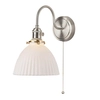 Sypialniana lampa ścienna Hadano HAD0761-09 ceramiczna chrom biały