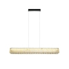 Lampa wisząca glamour do jadalni SAVOY P0697 nikiel szklana belka LED 28W