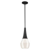 Wisząca lampa Deela KL-DEELA-P-BK nad wyspę kuchenną czarna biała