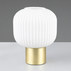 Stołowa lampka nocna DIVA 519800108 bańka kula do salonu złoty biały czarny