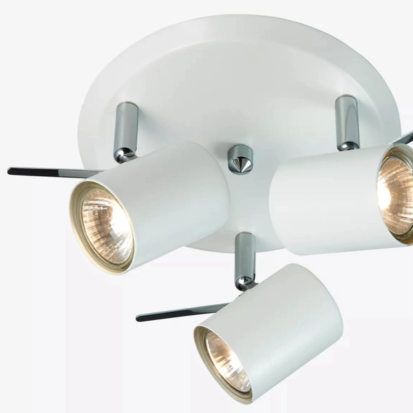 Lampa sufitowa HYSSNA 105485 Markslojd metalowe reflektorki regulowane białe