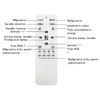 Plafon okrągły MODERN MD1150-40-CY-B LED 20W 3000K - 5000K z pilotem biała