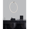 LAMPA wisząca COLON LE41609 Luces Exclusivas metalowa OPRAWA okrągy ZWIS LED 30W 3000K pierścień ring czarny