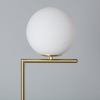 Kulista lampa podłogowa Home ABR-LSHH-E27 Abruzzo złoty biały