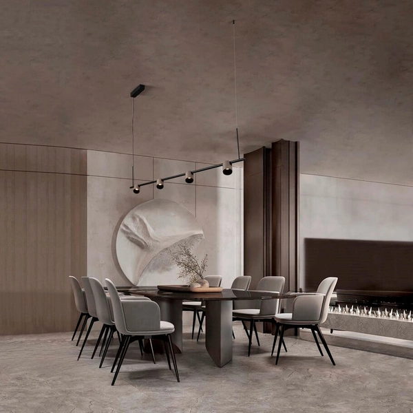 Wisząca lampa tubki BULOBU LE44761 LED 30W 3000K złoty czarny